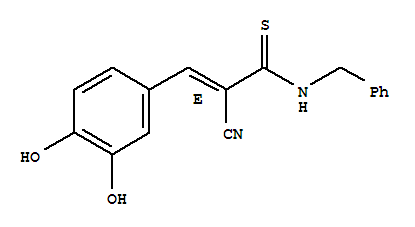 2-Propenethioamide,2-cyano-3-(3,4-dihydroxyphenyl)-N-(phenylmethyl)-, (E)-
