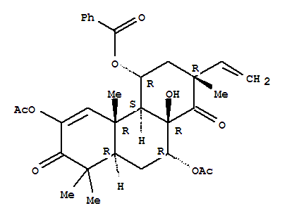 1,7(2H,4bH)-Phenanthrenedione,6,10-bis(acetyloxy)-4-(benzoyloxy)-2-ethenyl-3,4,4a,8,8a,9,10,10a-octahydro-10a-hydroxy-2,4b,8,8-tetramethyl-,[2R-(2a,4a,4aa,4bb,8aa,10a,10ab)]-