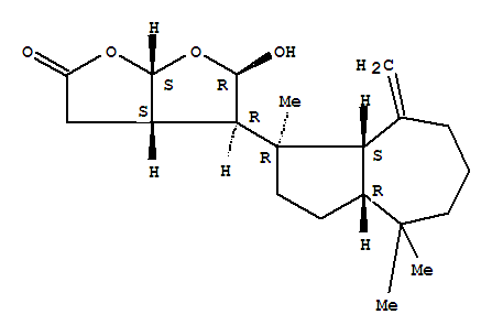 Furo[2,3-b]furan-2(3H)-one,4-(decahydro-1,4,4-trimethyl-8-methylene-1-azulenyl)tetrahydro-5-hydroxy-, [3aa,4a(1S*,3aS*,8aR*),5a,6aa]-