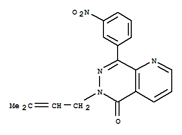 Pyrido[2,3-d]pyridazin-5(6H)-one,6-(3-methyl-2-buten-1-yl)-8-(3-nitrophenyl)-