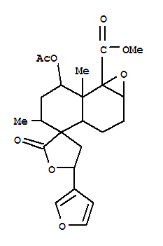 Spiro[furan-3(2H),4'(7'bH)-naphth[1,2-b]oxirene]-7'b-carboxylicacid, 7'-(acetyloxy)-5-(3-furanyl)decahydro-5',7'a-dimethyl-2-oxo-, methylester, [1'aR-[1'aa,3'aa,4'b(S*),5'b,7'b,7'ab,7'ba]]-