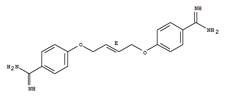 Benzenecarboximidamide,4,4'-[2-butene-1,4-diylbis(oxy)]bis-, (E)- (9CI)
