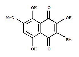 1,4-Naphthalenedione,2-ethyl-3,5,8-trihydroxy-6-methoxy-