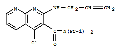 4-chloro-N,N-bis(1-methylethyl)-2-(prop-2-en-1-ylamino)-1,8-naphthyridine-3-carboxamide