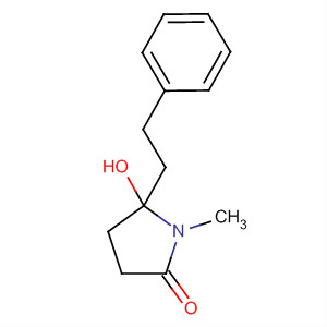 2-Pyrrolidinone, 5-hydroxy-1-methyl-5-(2-phenylethyl)-