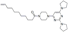 1-[4-(2,6-dipyrrolidin-1-ylpyrimidin-4-yl)piperazin-1-yl]undec-10-en-1 -one