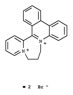 6H-Pyrido[2',1':3,4][1,4]diazepino[1,2-f]phenanthridinium,7,8-dihydro-, bromide (1:2)