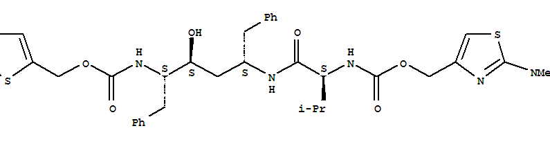 N~2~-({[2-(dimethylamino)-1,3-thiazol-4-yl]methoxy}carbonyl)-N-[(2S,4S,5S)-4-hydroxy-1,6-diphenyl-5-{[(1,3-thiazol-5-ylmethoxy)carbonyl]amino}hexan-2-yl]-L-valinamide