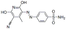 p-[(5-cyano-2,6-dihydroxy-4-methyl-3-pyridyl)azo]benzenesulphonamide