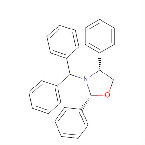 Oxazolidine, 3-(diphenylmethyl)-2,4-diphenyl-, (2R,4R)-