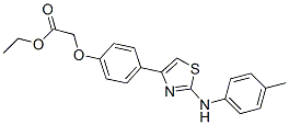 ethyl 2-[4-[2-[(4-methylphenyl)amino]-1,3-thiazol-4-yl]phenoxy]acetate