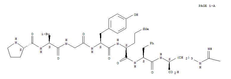 L-Arginine,N2-[N-[N-[N-[N-(N-L-prolyl-L-leucyl)glycyl]-L-tyrosyl]-L-methionyl]-L-phenylalanyl]-