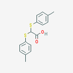 bis[(4-methylphenyl)sulfanyl]acetic acid