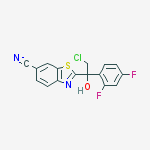 1-(2,4-DIFLUOROPHENYL)-1-(6-CYANOBENZOTHIAZOL-2-YL)-2-CHLOROETHANOL