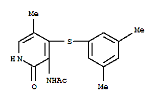Acetamide, N-(4-((3,5-dimethylphenyl)thio)-1,2-dihydro-5-methyl-2-oxo-3-pyridinyl)-