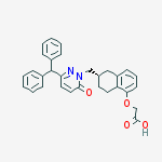 2-[[(6s)-6-[(3-benzhydryl-6-oxopyridazin-1-yl)methyl]-5,6,7,8-tetrahydronaphthalen-1-yl]oxy]acetic Acid