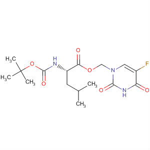 L-Leucine, N-[(1,1-dimethylethoxy)carbonyl]-,(5-fluoro-3,4-dihydro-2,4-dioxo-1(2H)-pyrimidinyl)methyl ester