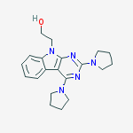 9H-PYRIMIDO[4,5-B]INDOLE-9-ETHANOL, 2,4-DI-1-PYRROLIDINYL-