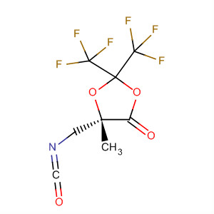 1,3-Dioxolan-4-one,5-(isocyanatomethyl)-5-methyl-2,2-bis(trifluoromethyl)-, (S)-