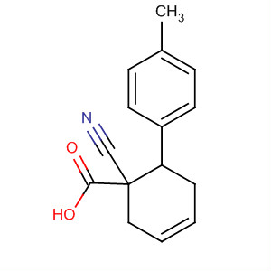 3-Cyclohexene-1-carboxylic acid, 1-cyano-6-(4-methylphenyl)-