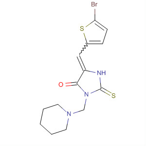 4-Imidazolidinone,5-[(5-bromo-2-thienyl)methylene]-3-(1-piperidinylmethyl)-2-thioxo-