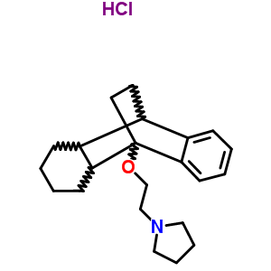 1-[2-(1,3,4,4a,9a,10-hexahydro-9,10-ethanoanthracen-9(2H)-yloxy)ethyl]pyrrolidine hydrochloride (1:1)