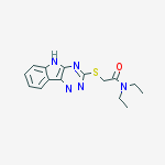 Acetamide, N,N-diethyl-2-(2H-1,2,4-triazino[5,6-b]indol-3-ylthio)-