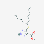 1H-1,2,3-Triazole-4-carboxylic acid, 5-[(1-pentylhexyl)thio]-