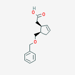 2-Cyclopentene-1-acetic acid, 5-[(phenylmethoxy)methyl]-, (1S,5R)-