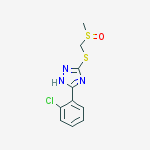 1H-1,2,4-Triazole, 3-(2-chlorophenyl)-5-[[(methylsulfinyl)methyl]thio]-