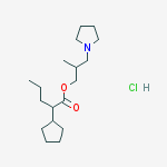 2-methyl-3-(pyrrolidin-1-yl)propyl 2-cyclopentylpentanoate