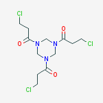 1-[3,5-bis(3-chloropropanoyl)-1,3,5-triazinan-1-yl]-3-chloropropan-1-one