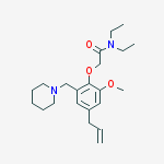 N,n-diethyl-2-[2-methoxy-6-(piperidin-1-ylmethyl)-4-prop-2-enylphenoxy]acetamide