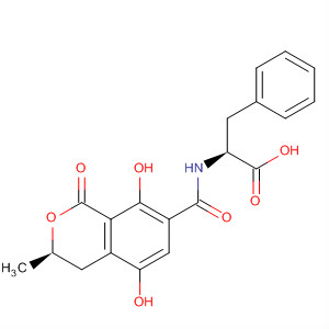 L-Phenylalanine,N-[[(3R)-3,4-dihydro-5,8-dihydroxy-3-methyl-1-oxo-1H-2-benzopyran-7-yl]carbonyl]-