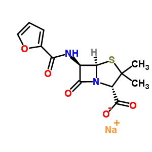 sodium (2S,5R,6R)-6-[(furan-2-ylcarbonyl)amino]-3,3-dimethyl-7-oxo-4-thia-1-azabicyclo[3.2.0]heptane-2-carboxylate
