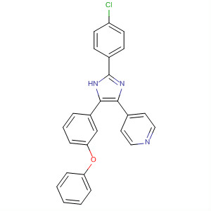 Pyridine, 4-[2-(4-chlorophenyl)-5-(3-phenoxyphenyl)-1H-imidazol-4-yl]-