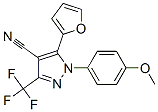 1H-Pyrazole-4-carbonitrile,  5-(2-furanyl)-1-(4-methoxyphenyl)-3-(trifluoromethyl)-
