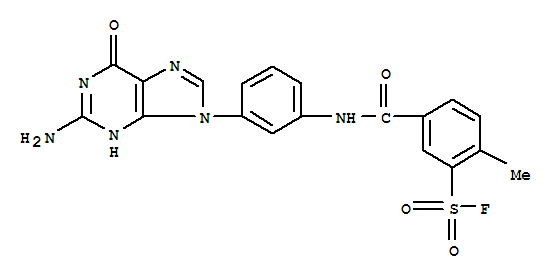 5-{[3-(2-amino-6-oxo-3,6-dihydro-9H-purin-9-yl)phenyl]carbamoyl}-2-methylbenzenesulfonyl fluoride