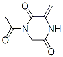 2,5-PIPERAZINEDIONE,1-ACETYL-3-METHYLENE-