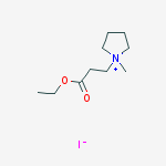 ethyl 3-(1-methylpyrrolidin-1-ium-1-yl)propanoate iodide