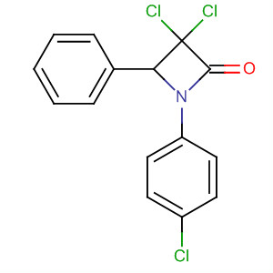 2-Azetidinone, 3,3-dichloro-1-(4-chlorophenyl)-4-phenyl-