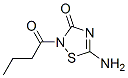 1,2,4-Thiadiazol-3(2H)-one,  5-amino-2-(1-oxobutyl)-