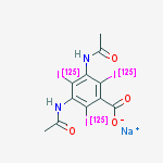 3,5-Di(acetylamino)-2,4,6-tri(125I)iodobenzoic acid sodium salt