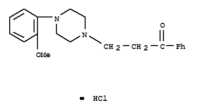 3-[4-(2-methoxyphenyl)piperazin-1-yl]-1-phenylpropan-1-one hydrochloride (1:1)