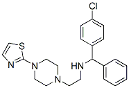 N-[(4-Chlorophenyl)phenylmethyl]-4-(2-thiazolyl)-1-piperazineethanamine