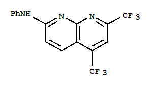 1,8-Naphthyridin-2-amine,N-phenyl-5,7-bis(trifluoromethyl)-