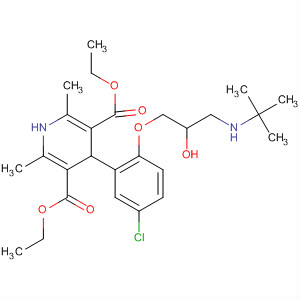 3,5-Pyridinedicarboxylic acid,4-[5-chloro-2-[3-[(1,1-dimethylethyl)amino]-2-hydroxypropoxy]phenyl]-1,4-dihydro-2,6-dimethyl-, diethyl ester