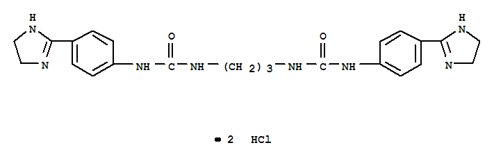 1,1'-propane-1,3-diylbis{3-[4-(4,5-dihydro-1H-imidazol-2-yl)phenyl]urea}