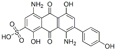 4,8-diamino-9,10-dihydro-1,5-dihydroxy-7-(4-hydroxyphenyl)-9,10-dioxoanthracene-2-sulphonic acid