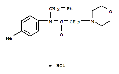 N-benzyl-N-(4-methylphenyl)-2-(morpholin-4-yl)acetamide hydrochloride (1:1)